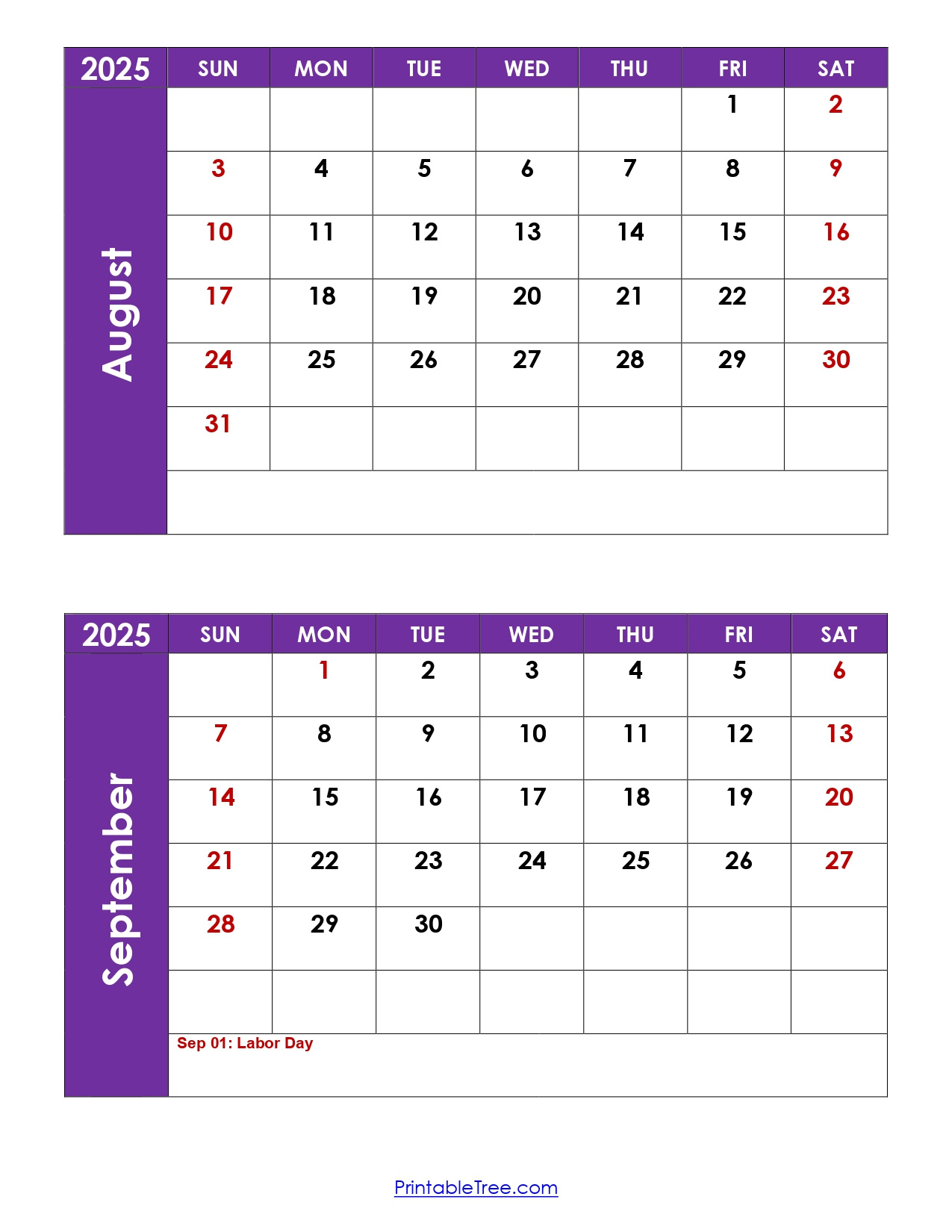 August And September 2025 Calendar Printable Pdf | Two Months Calendar with Calendar 2025 August September October