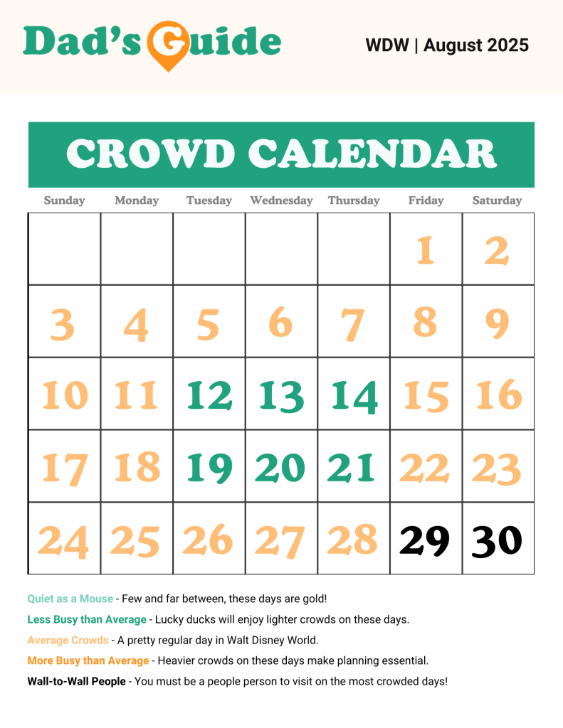Disney World Crowd Calendar 2025: The Best &amp;amp; Worst Times To Visit pertaining to Disney Crowd Calendar August 2025