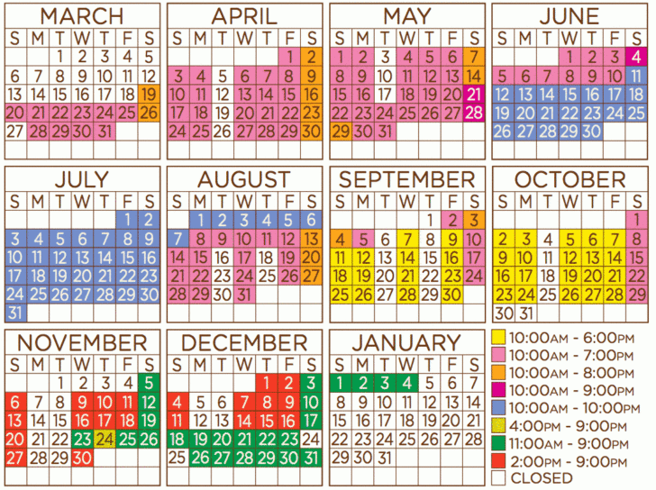 Dollywood Crowd Calendar August 2025