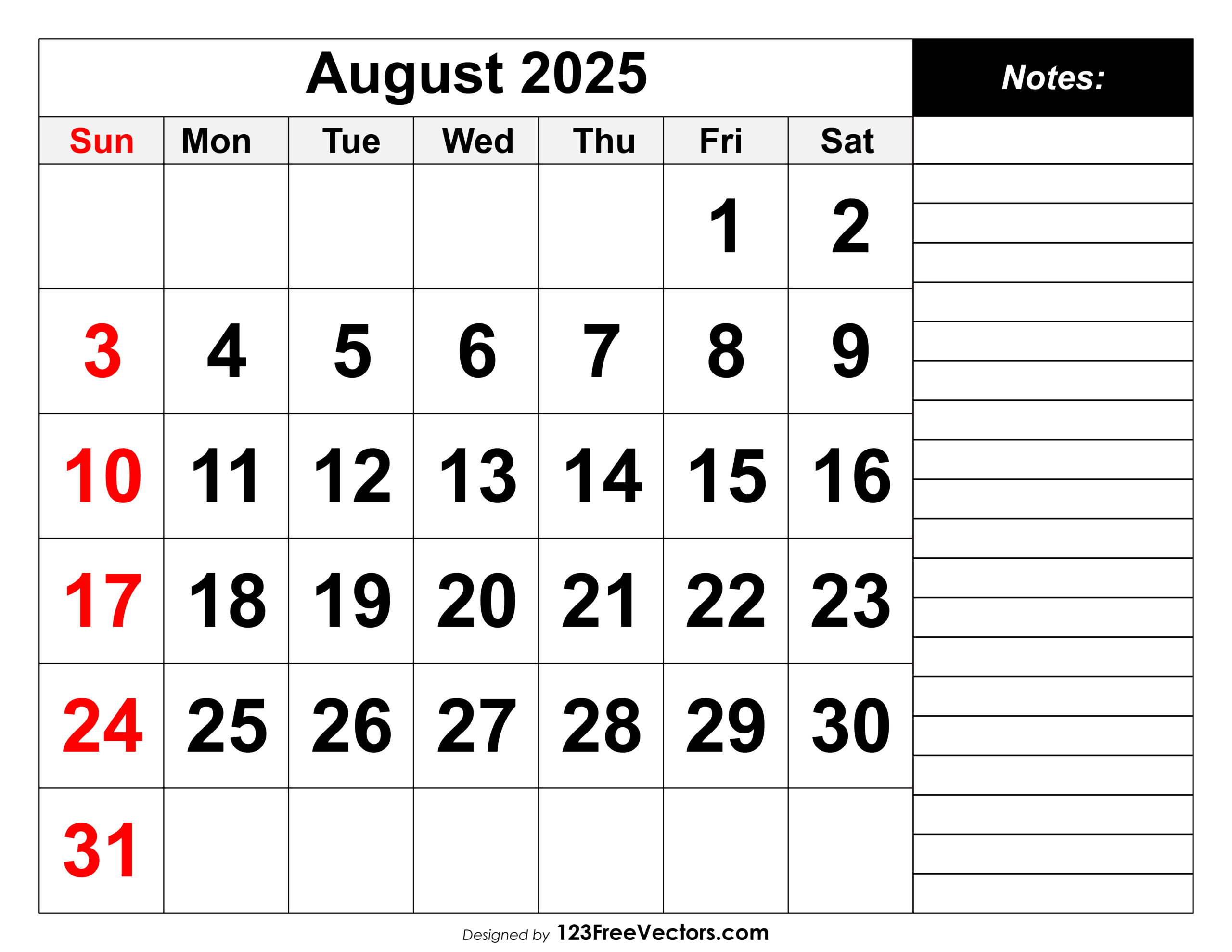 Free Download Calendar August 2025 within August 12 2025 Calendar
