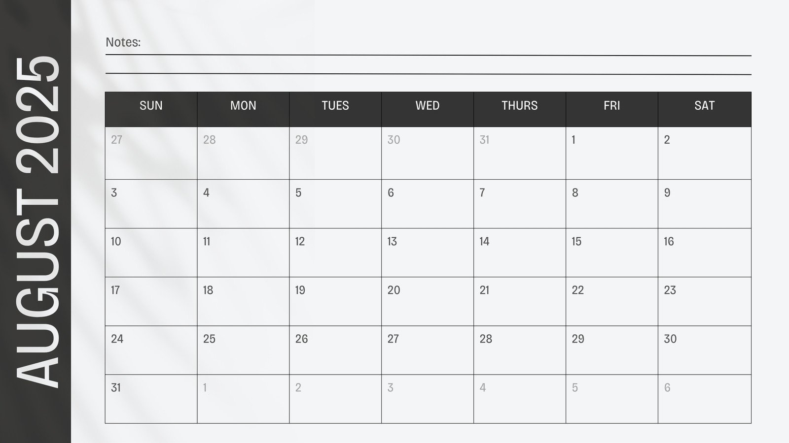 Free Printable August 2025 Calendar Templates | Canva for General Blue August 2025 Calendar