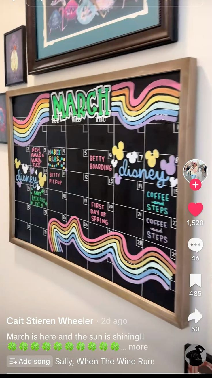 Pintaylor Rund On Calendar Ideas In 2025 | Chalkboard Wall throughout August 2025 Chalkboard Calendar Ideas