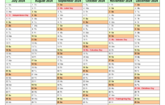 Split Year Calendars 2024/2025 (July To June) – Pdf Templates pertaining to Printable Calendar September 2024 To August 2025