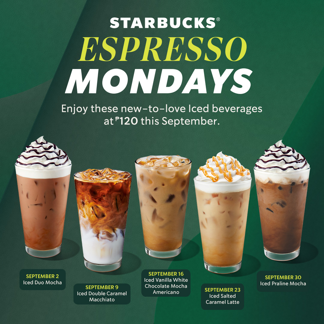 Starbucks September 2024 Promo: Weekly Flavors For Only ₱120 for Starbucks August 2025 Promo Calendar