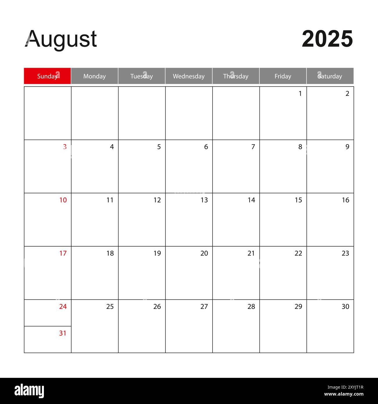 Wall Calendar Template For August 2025. Holiday And Event Planner regarding Show August 2025 Calendar