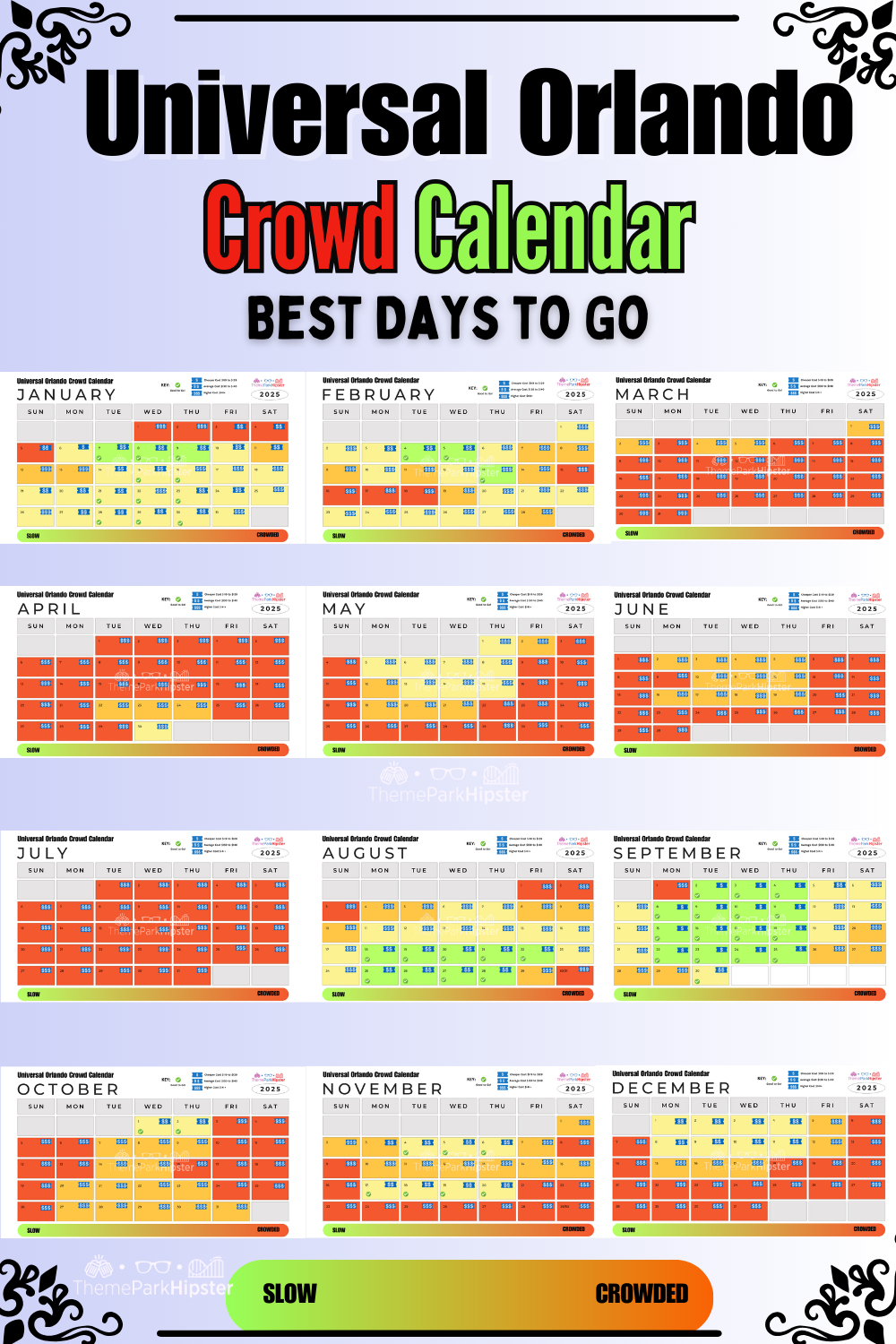 2025 Universal Studios Orlando Crowd Calendar: Avoid The Busy Days with Universal Orlando Crowd Calendar October 2025
