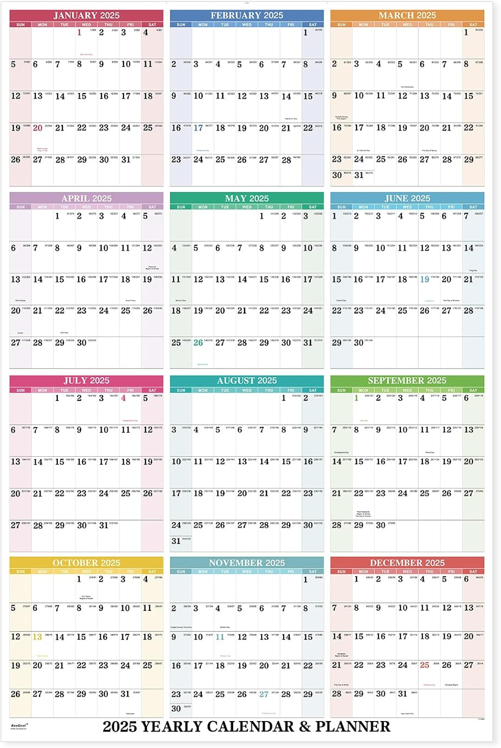 2025 Wall Calendar - Yearly Wall Calendar 2025, Ghana | Ubuy in October To January 2025 Calendar