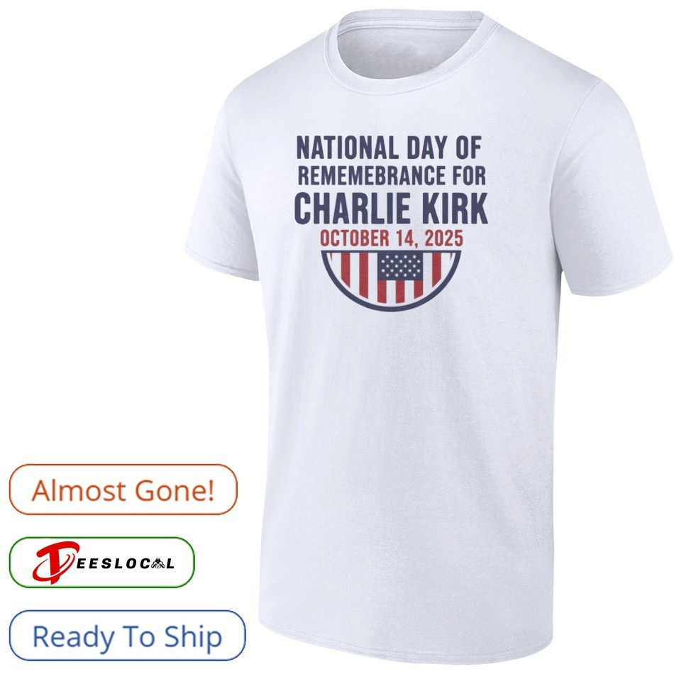 Charlie Kirk National Day Of Remembrance 2025 Usa Shirt, Hoodie throughout October 14 National Day 2025