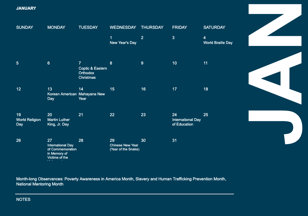 Diversity, Equity, And Inclusion (Dei) Calendar For 2025 for October Dei Calendar 2025