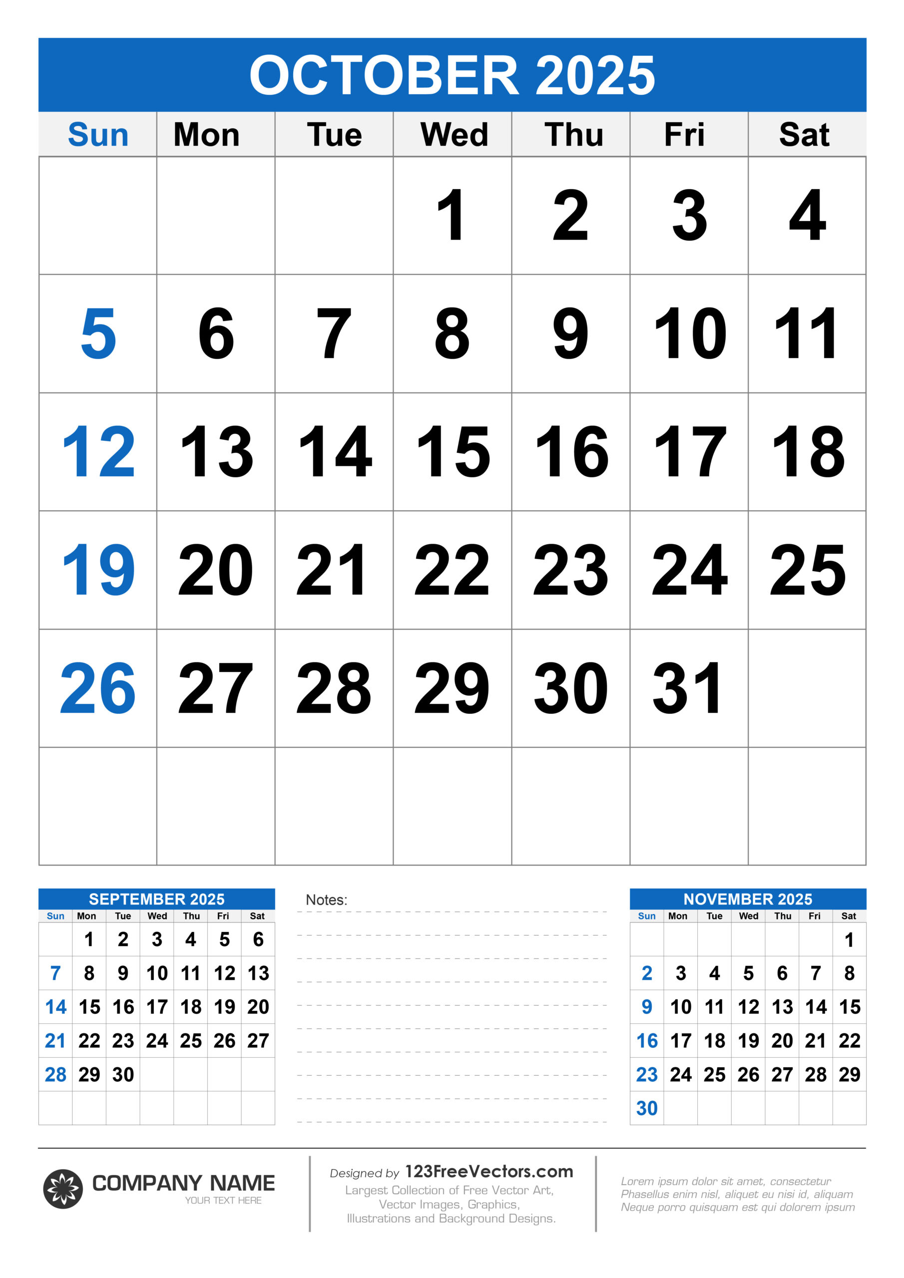 Free Download Wall Calendar October 2025 with regard to October 2025 Calendar Holidays