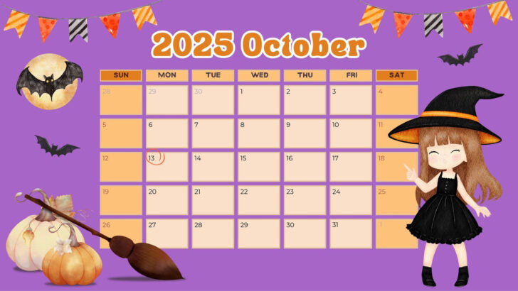 Calendar Ideas For October 2025
