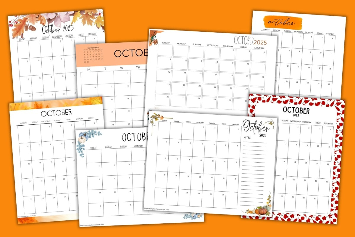 Free Printable October 2025 Calendars in What Happened In October 2025 Calendar