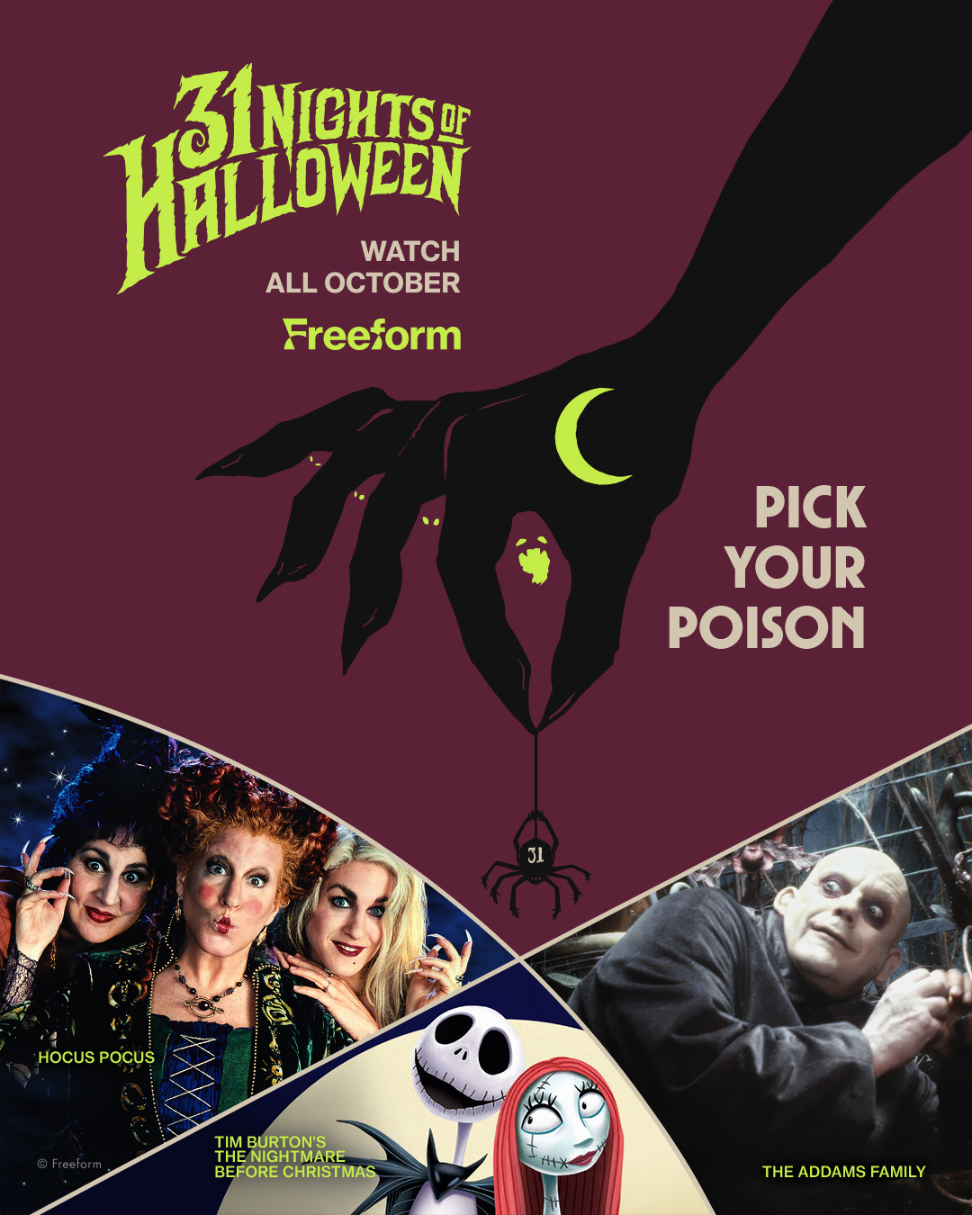 Freeform&amp;#039;S &amp;quot;31 Nights Of Halloween&amp;quot; Schedule 2025 | Freeform Updates regarding October Halloween Movie Calendar 2025