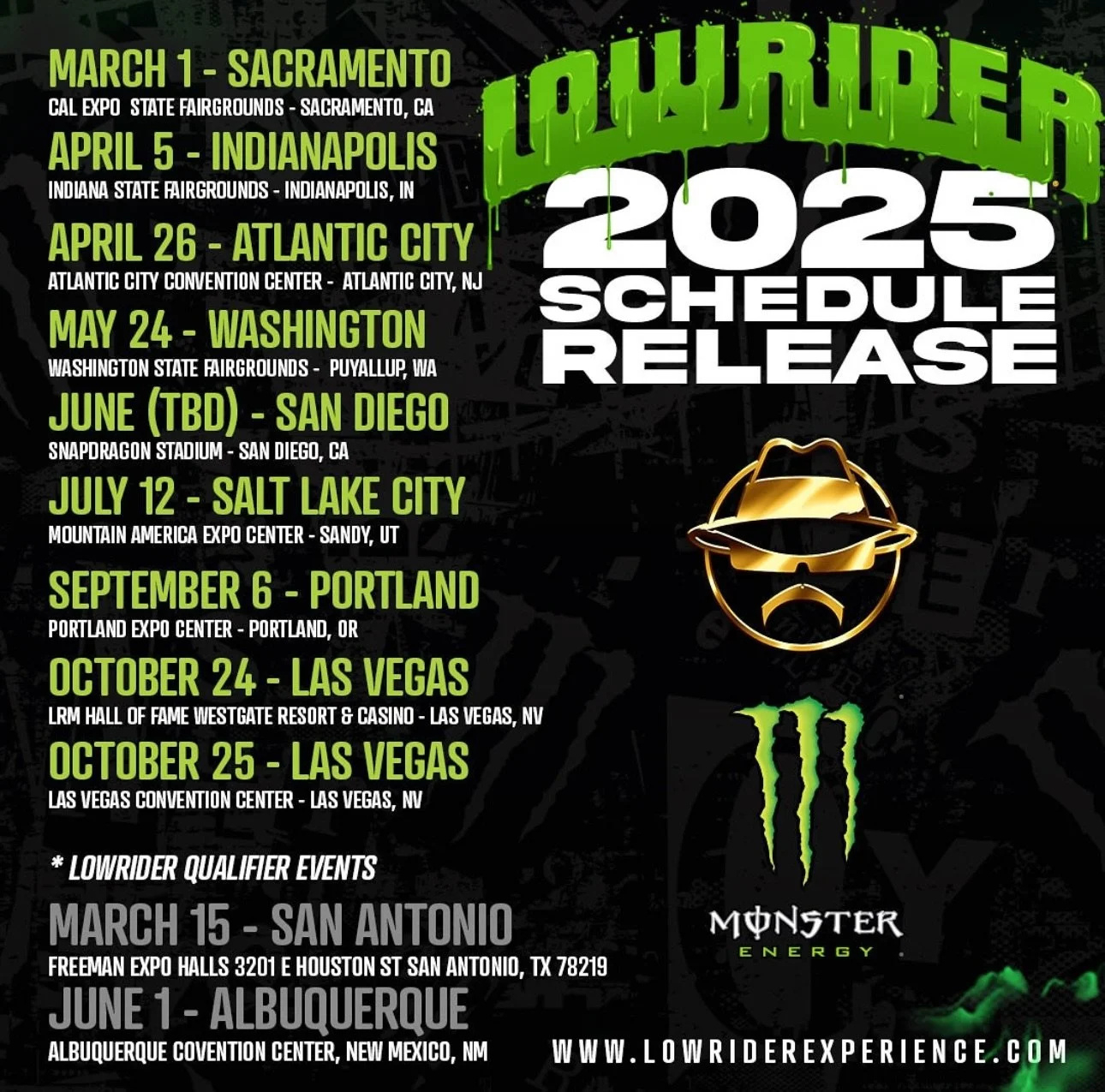 Las Vegas Lowrider Supershow 2025 Schedule Las Vegas October 24Th throughout Las Vegas October Calendar 2025