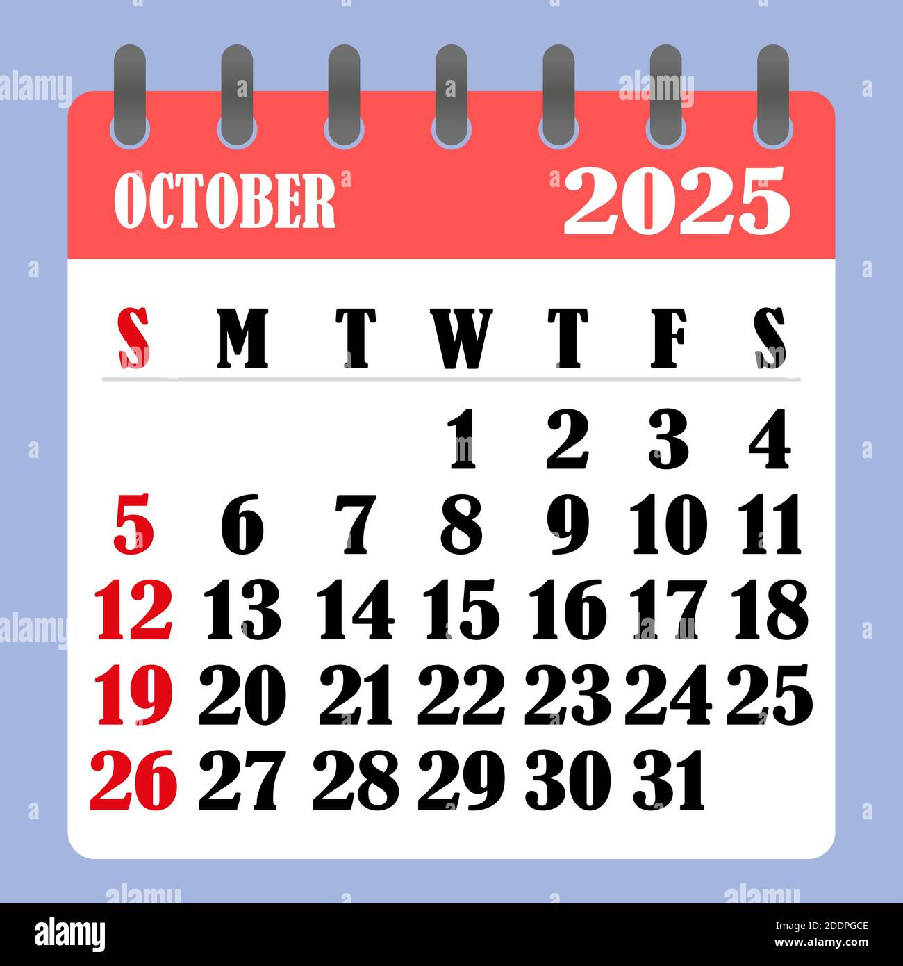 Letter Calendar For October 2025. The Week Begins On Sunday. Time with regard to Calendar Of The Month Of October 2025