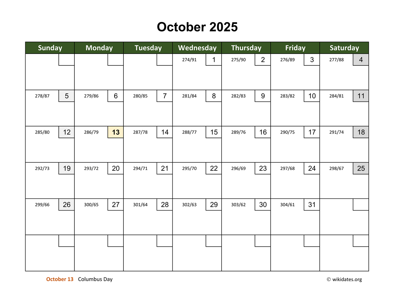 October 2025 9Th Circuit Calendar - Printable pertaining to October 2025 9th Circuit Calendar