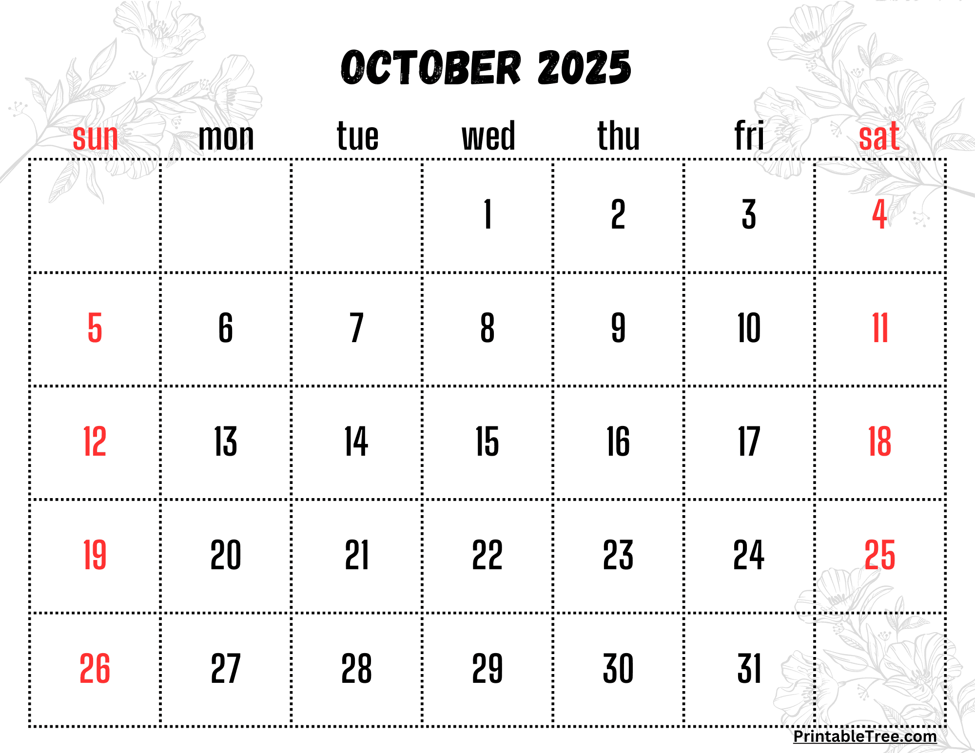 October 2025 Calendar Printable Pdf Template With Holidays regarding October 2025 Calendar with Jewish Holidays Printable