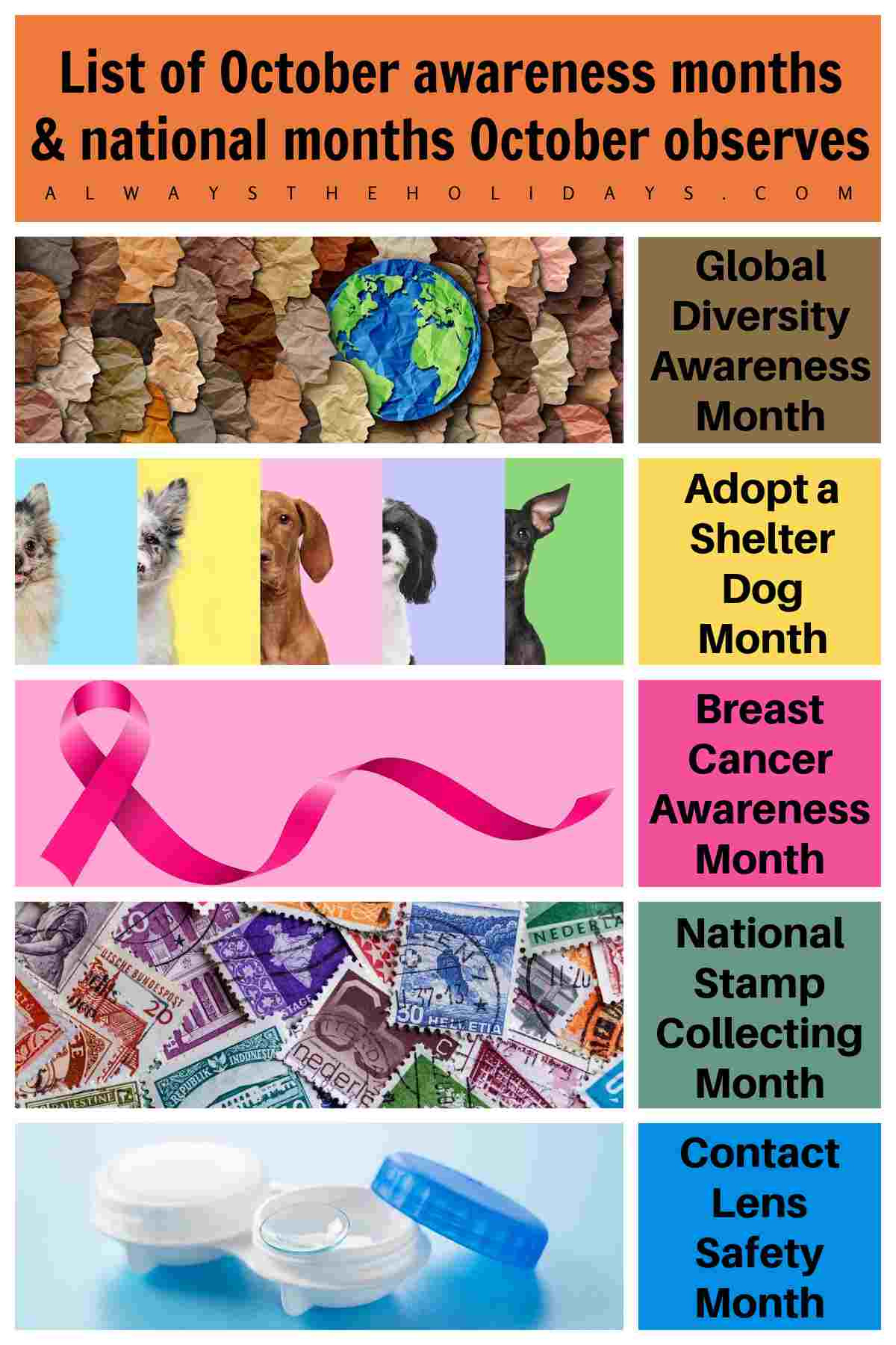 October Awareness Months &amp;amp; National Months October Celebrates intended for National Month October 2025