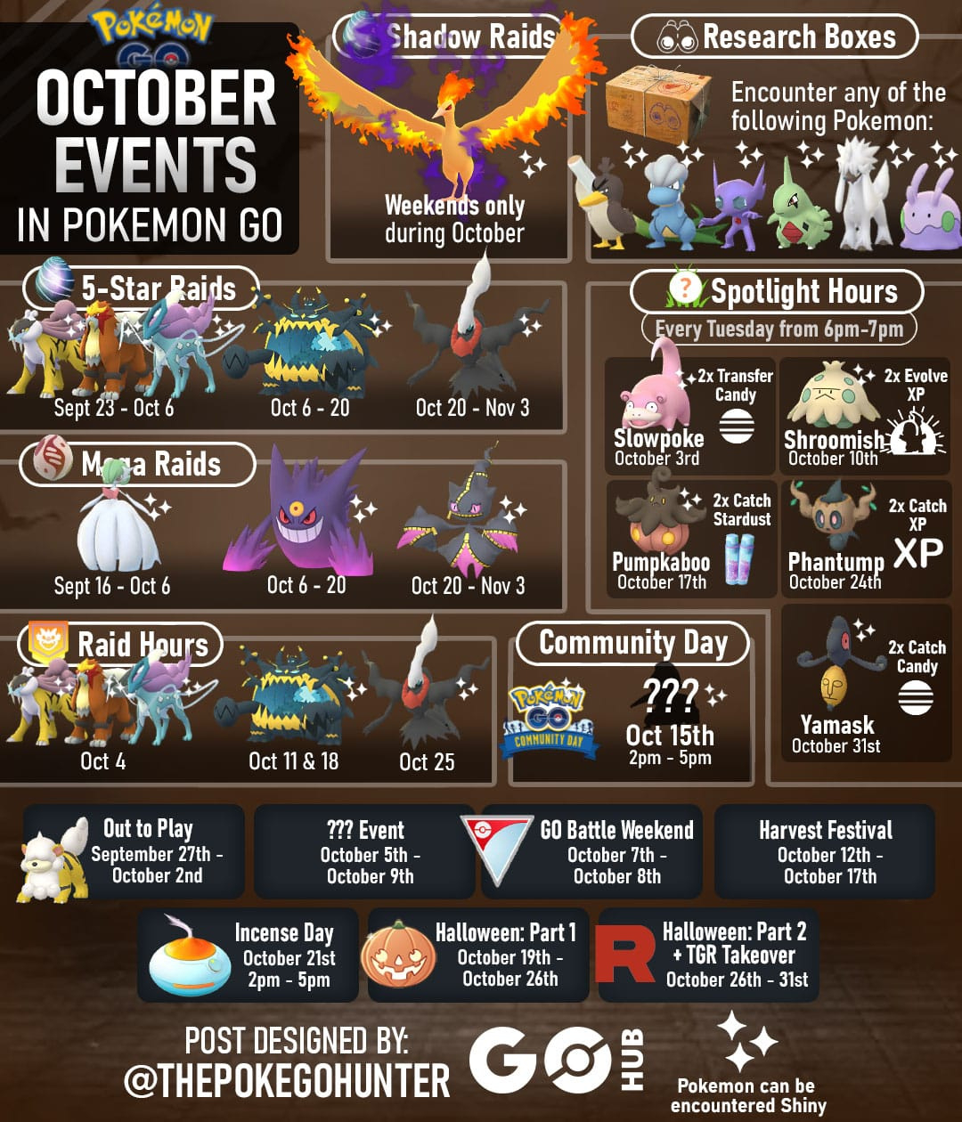Pokémon Go October 2023 Event Guide | Pokémon Go Hub for Pokemon Go October Calendar 2025