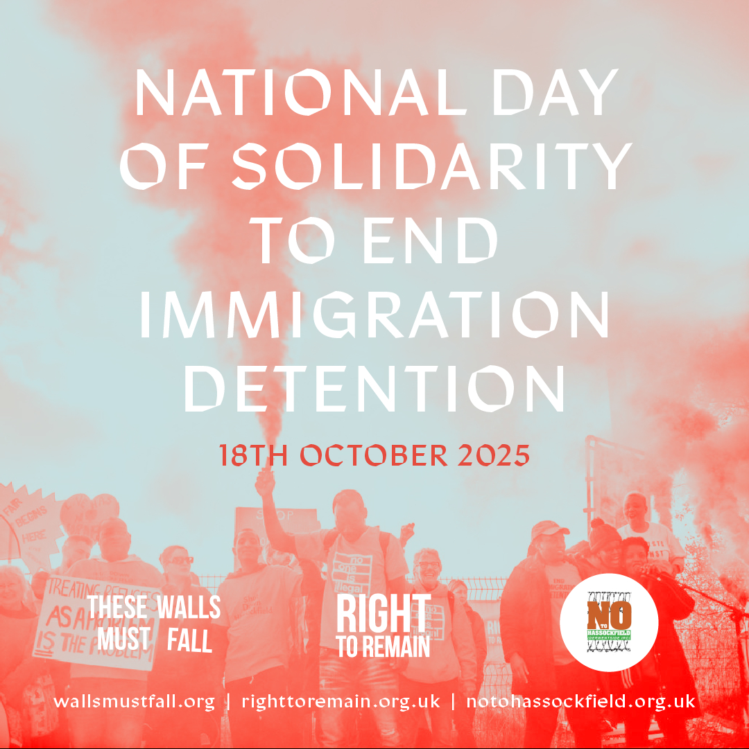 The National Day Of Solidarity To End Immigration Detention, 18 for National Day October 2025