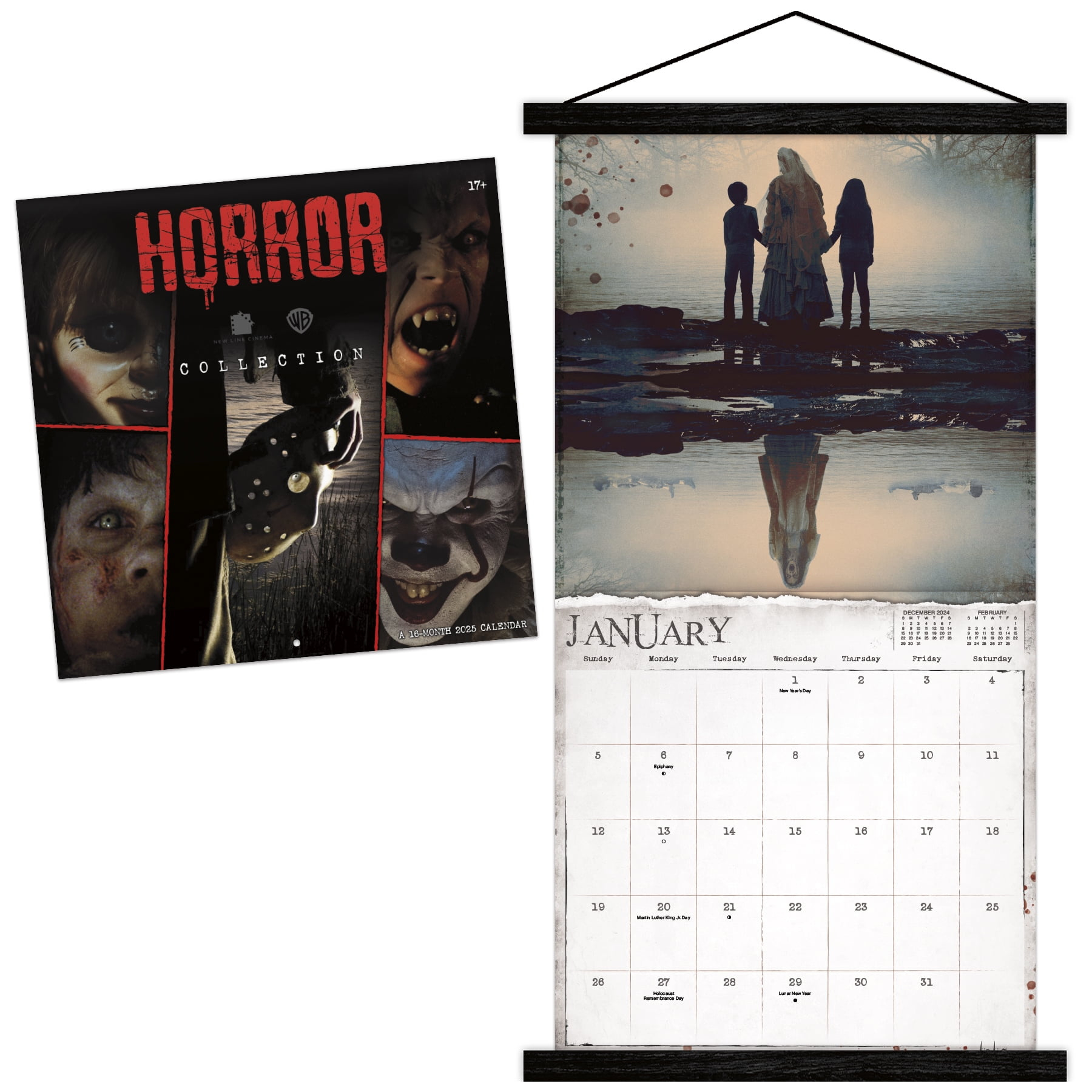 Trends International 2025 Horror Collection Wall Calendar with regard to October Horror Movie Calendar 2025