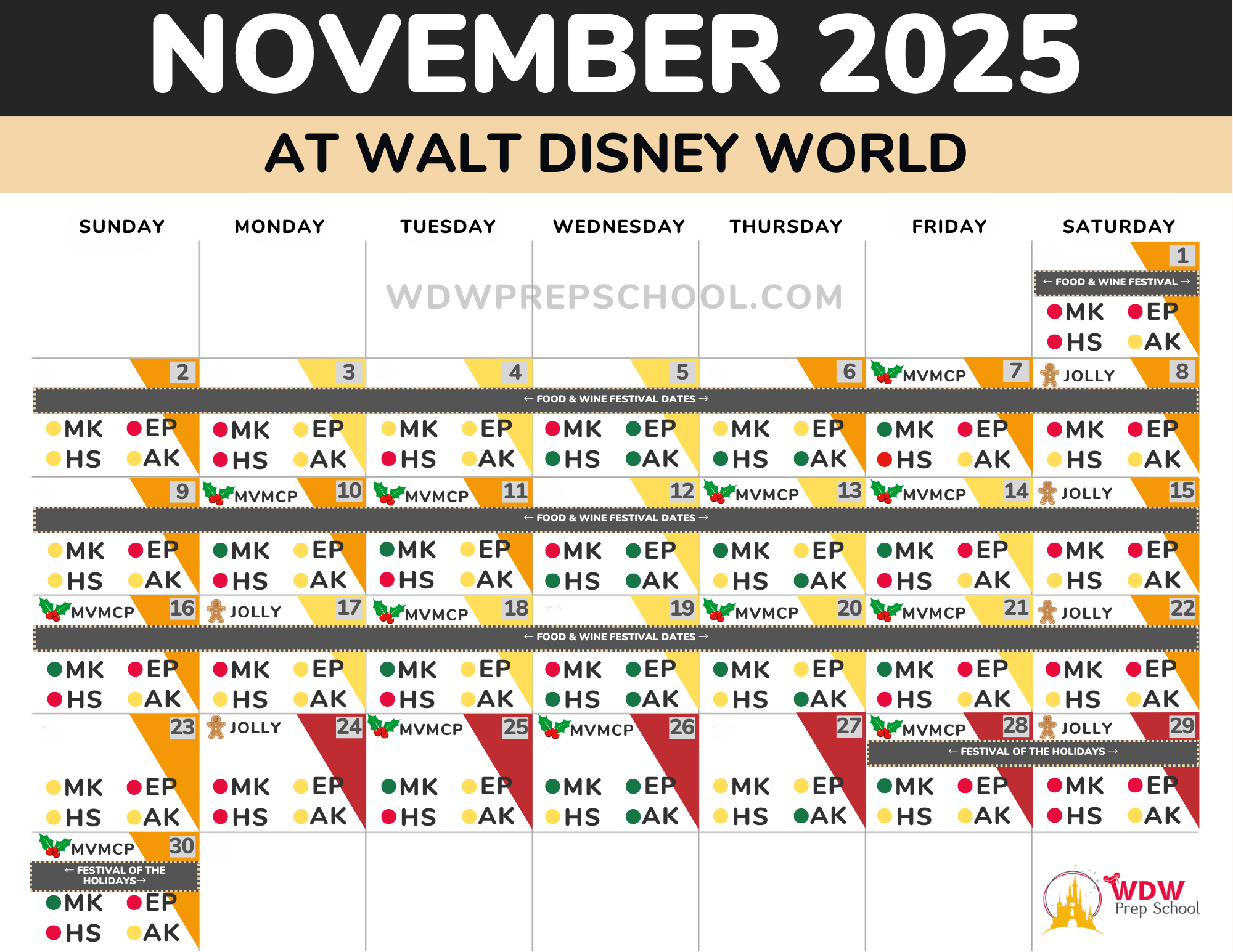 2025 &amp;amp; 2026 Disney World Crowd Calendar (Best Times To Go) pertaining to Magic Kingdom Crowd Calendar November 2025