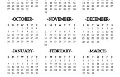2025-2026 School Year Calendar Free Printable – Paper Trail Design pertaining to November 2025 to March 2026 Calendar