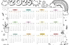 2025 Coloring Calendar – Free Printables – World Of Printables throughout November 2025 Coloring Calendar