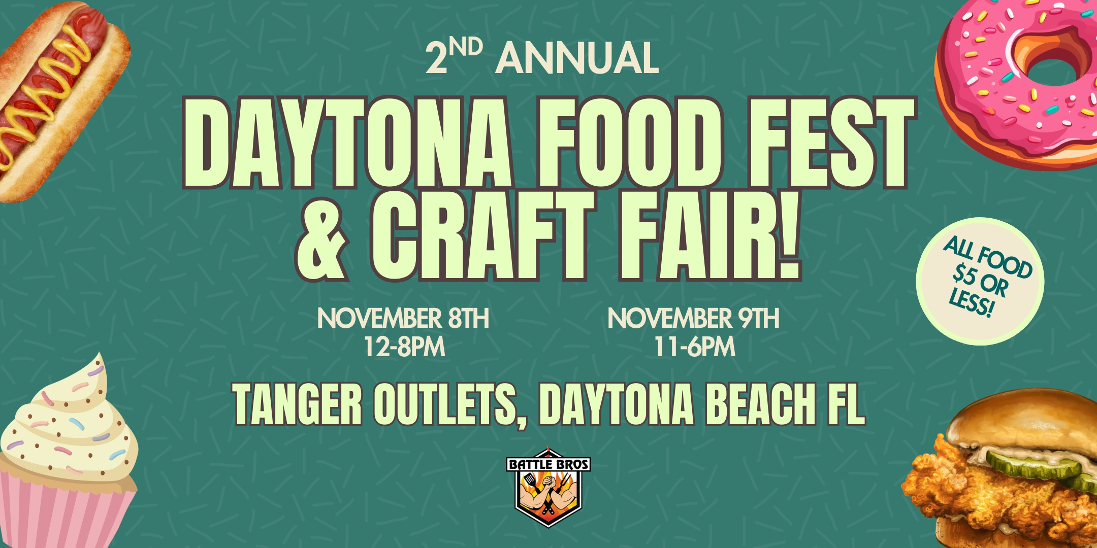 Daytona Food Fest & Craft Fair 2025 - Eventeny in Daytona Beach Calendar of Events 2025 November