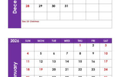 December And January 2026 Calendar Printable Pdf | Two Months Calendar for November 2025 December 2025 January 2026 Calendar