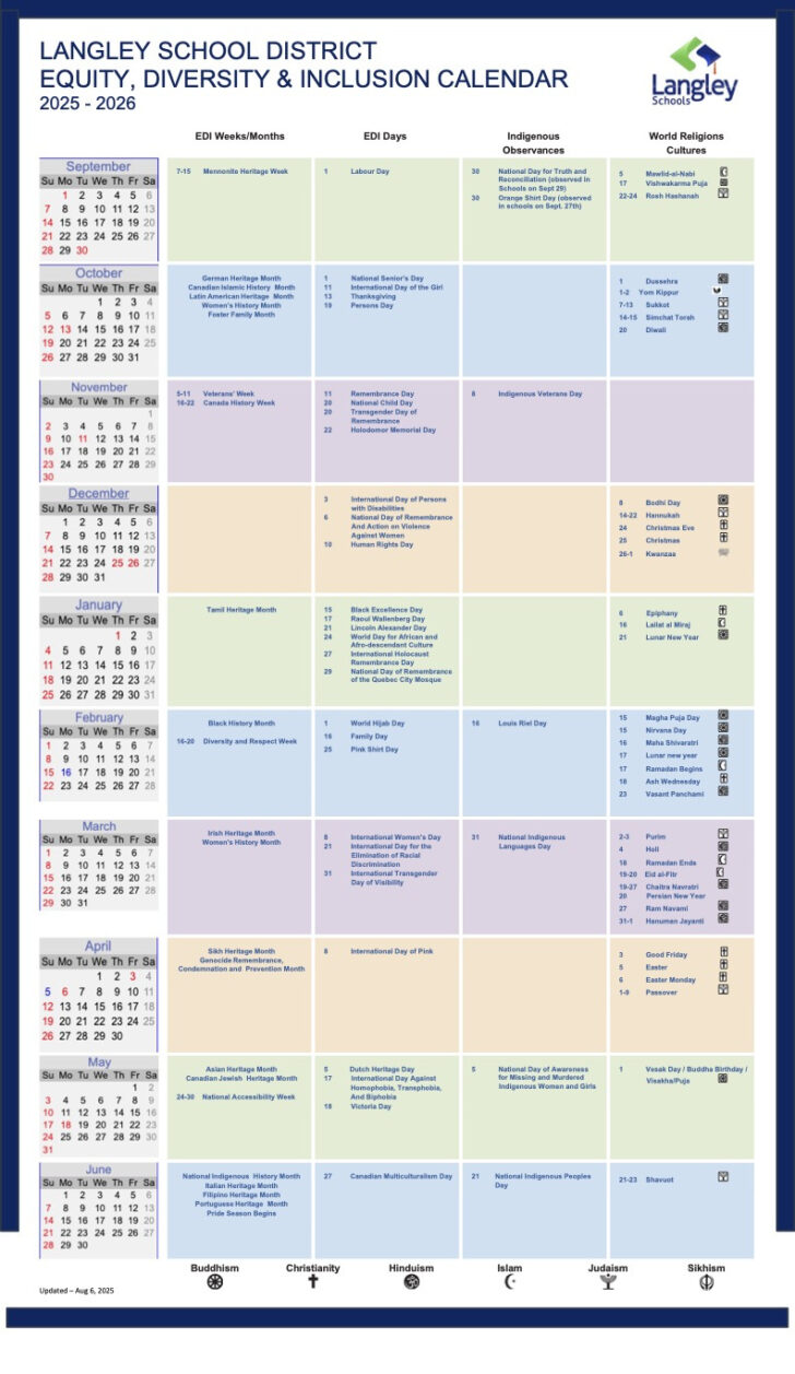 2025 November Diversity Calendar 2025 November Diversity Calendar