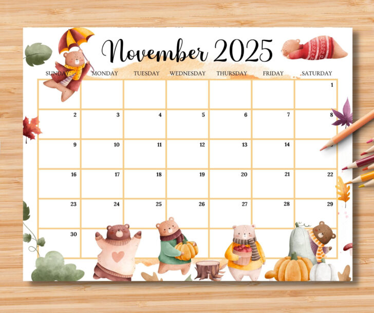 Editable Calendar For November 2025 Editable Calendar For November 2025