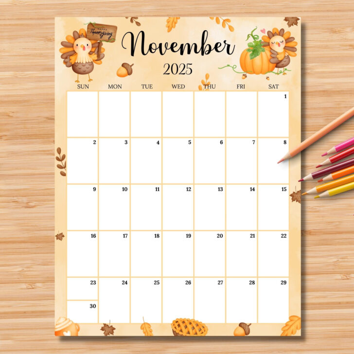 Happiness Calendar November 2025
