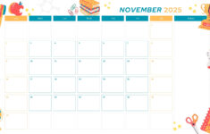 Free And Printable November 2025 Calendar Templates | Canva inside Online Calendar November 2025