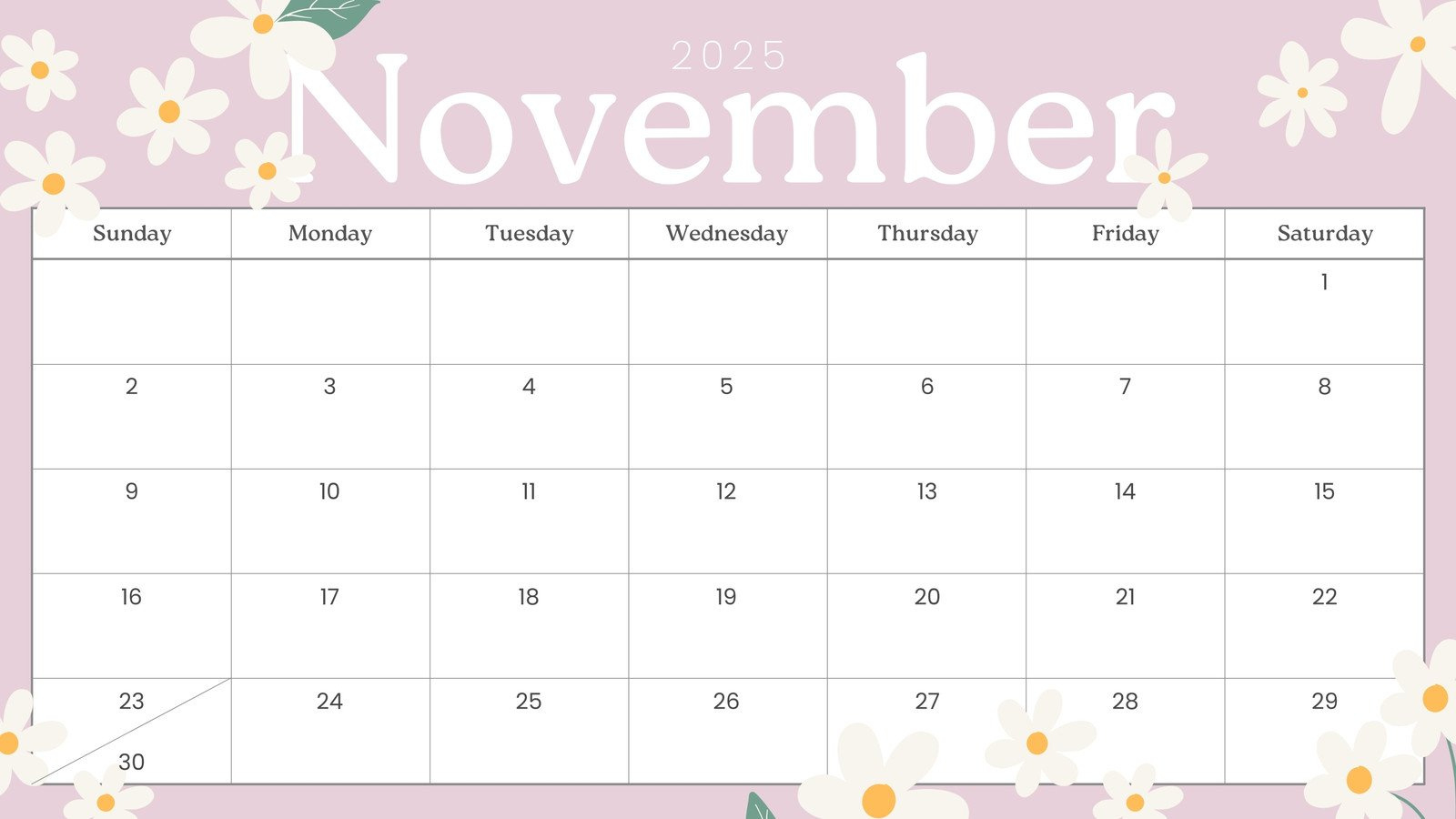 Free And Printable November 2025 Calendar Templates | Canva inside Show Me November Calendar 2025