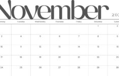 Free And Printable November 2025 Calendar Templates | Canva with Fun November Calendar Printable 2025