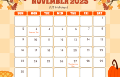 Free November 2025 Calendar With Holidays Template To Edit Online within November 2025 Us Calendar