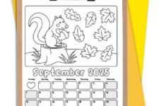 Free Printable Coloring Calendar For Kids In 2025 • Mindfulmazing within November 2025 Kids Coloring Calendar