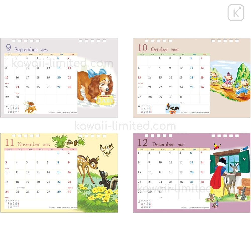 Japan Disney Desk Calendar - Bambi : 2025 pertaining to Japan November Calendar 2025
