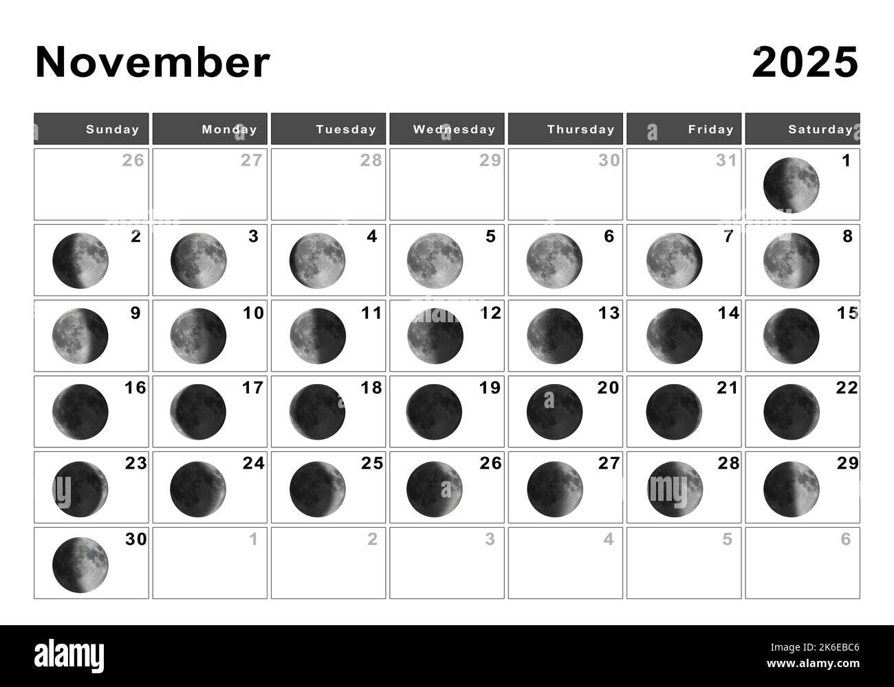 Moon Calendar 2025 Cut Out Stock Images &amp;amp; Pictures - Alamy inside Chinese Lunar Calendar November 2025