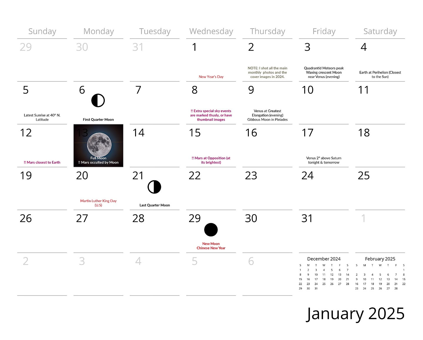 My 2025 Sky Calendar | The Amazing Sky throughout Utah Events Calendar 2025 November