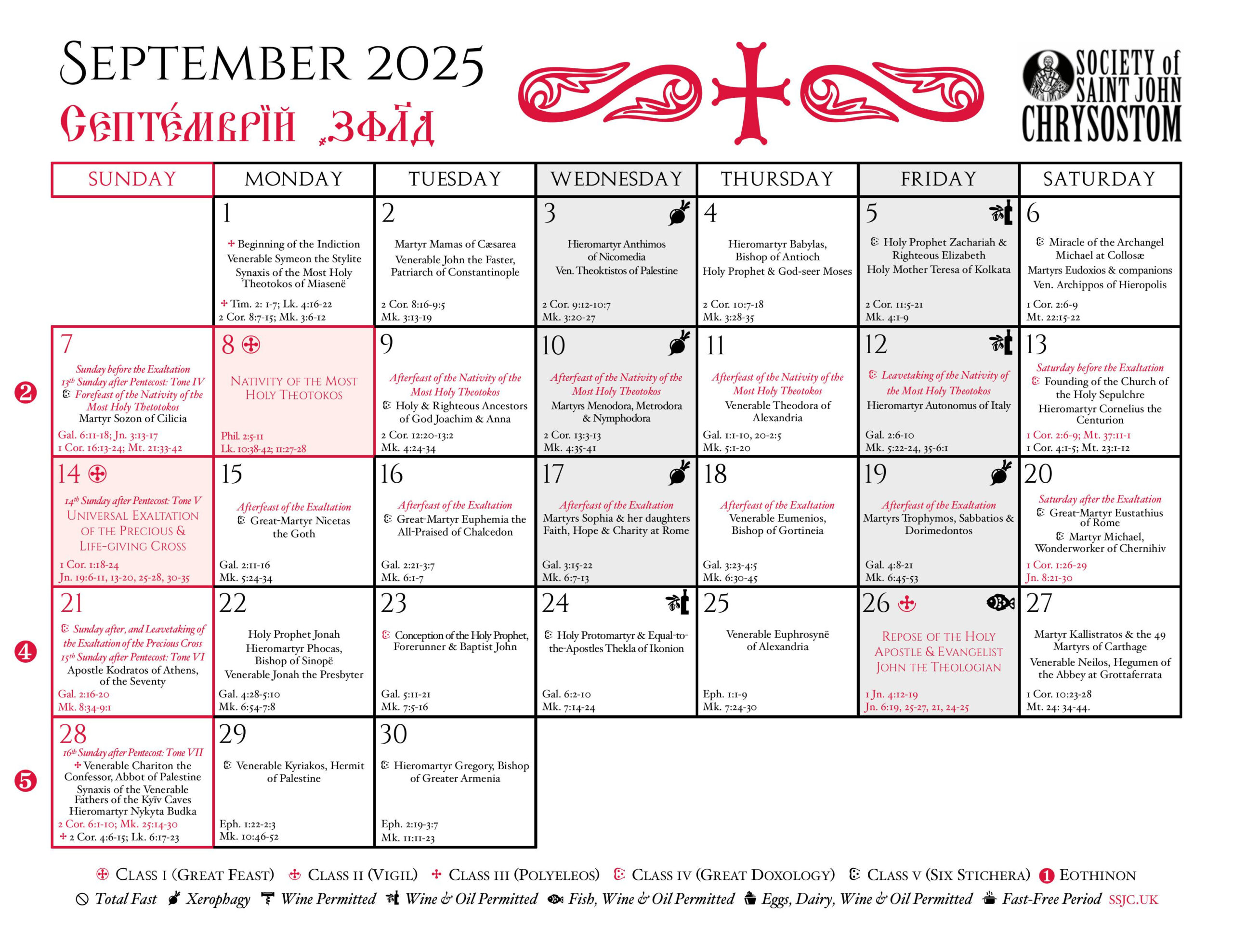 New Liturgical Movement: 2025/26 Liturgical Calendar For The within Liturgical Calendar November 2025
