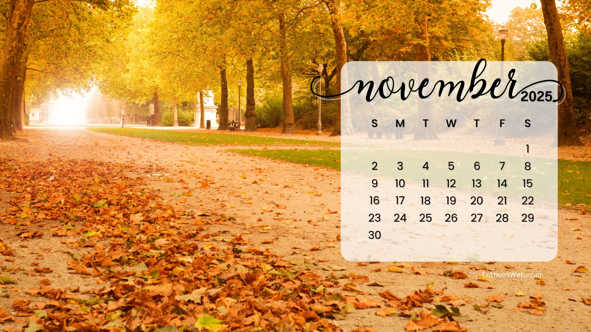 November 2025 Calendar Desktop Wallpaper Backgrounds | Entheosweb for November 2025 Desktop Wallpaper Calendar