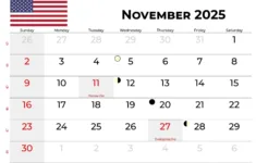 November 2025 Calendar – Free Printable & Online in November 2025 Calendar USA