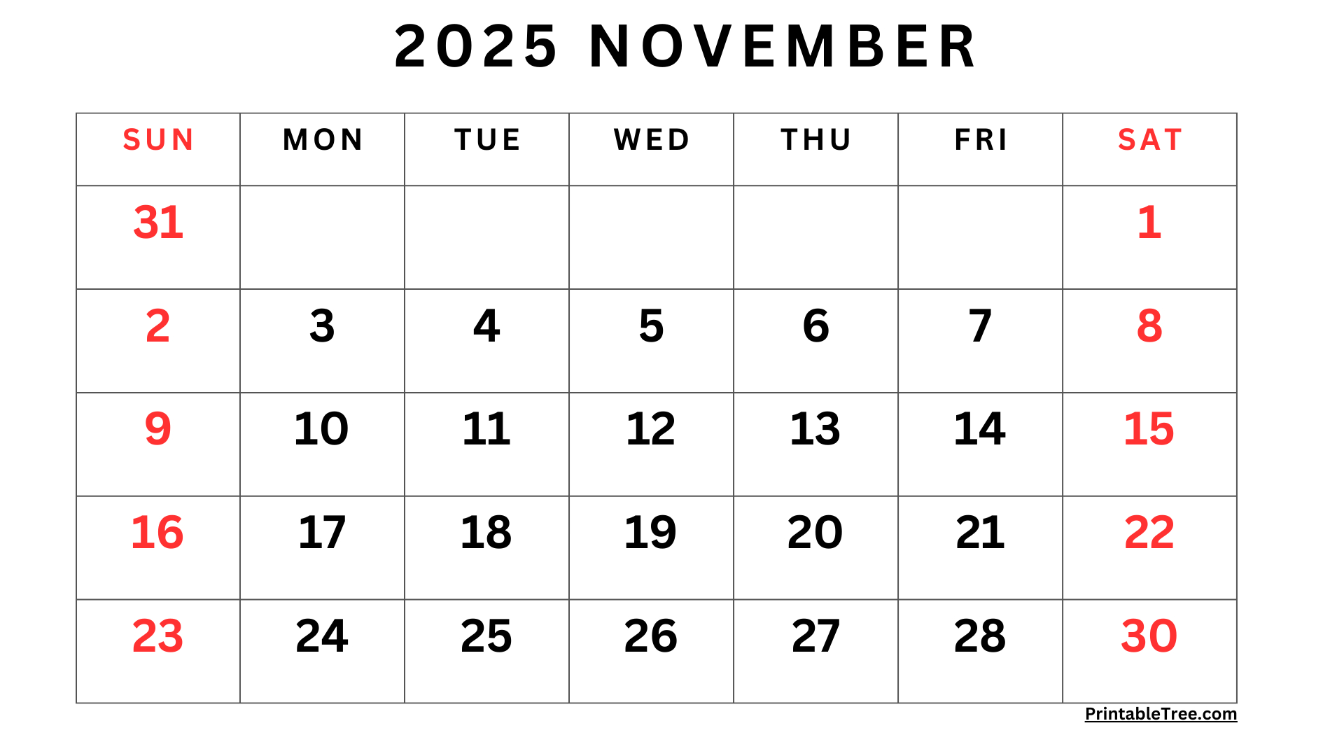 November 2025 Calendar Printable Pdf Template With Holidays intended for Calendar November 8 2025
