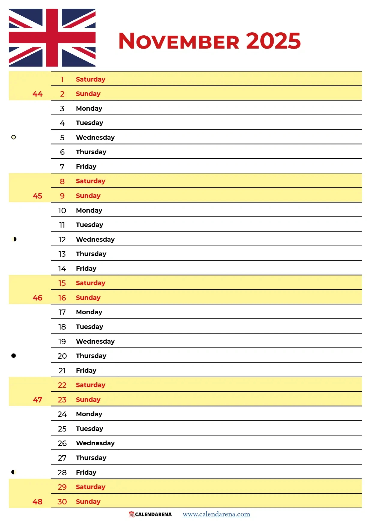 November 2025 Calendar Uk with regard to November Saints Calendar 2025