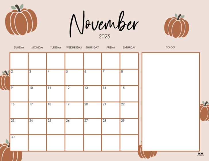November 2025 Thanksgiving Calendar November 2025 Thanksgiving Calendar