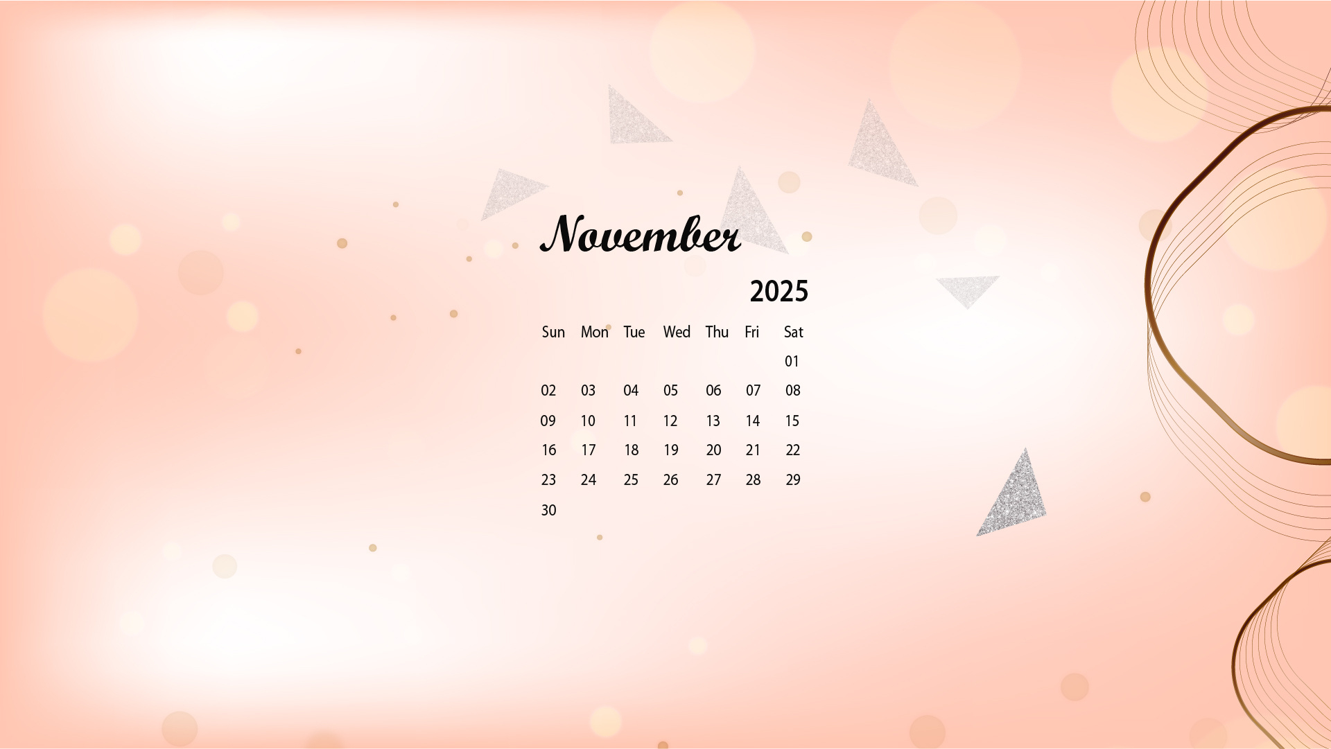 November 2025 Desktop Wallpaper Calendar - Calendarlabs for Calendar Labs November 2025