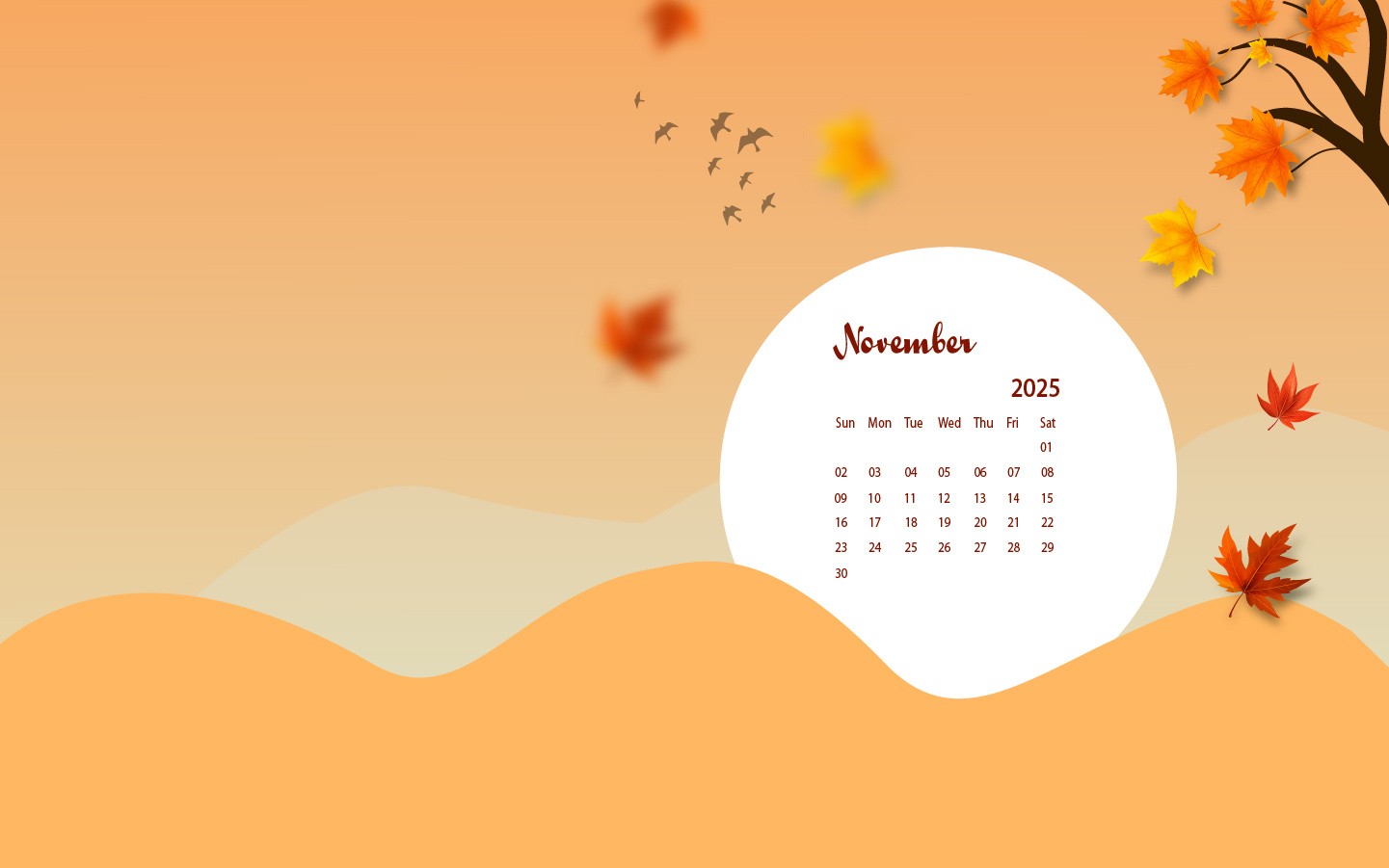 November 2025 Desktop Wallpaper Calendar - Calendarlabs regarding November 2025 Desktop Wallpaper Calendar