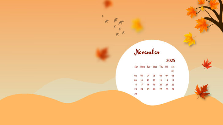 November Calendar 2025 Desktop Wallpaper November Calendar 2025 Desktop Wallpaper